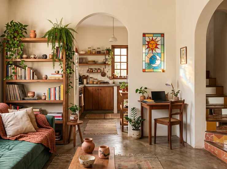 Casa acolhedora — ilustração criada com IA