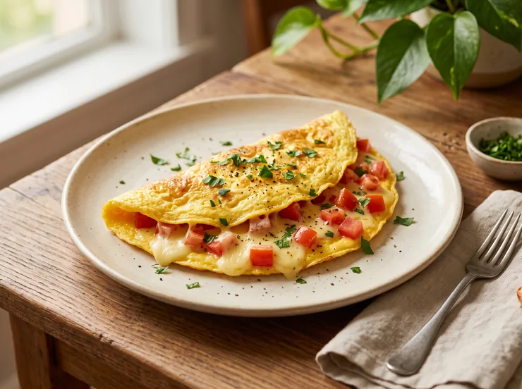 Omelete — ilustração criada com IA
